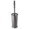 mDesign Compact Plastic Bathroom Toilet Bowl Brush and Holder